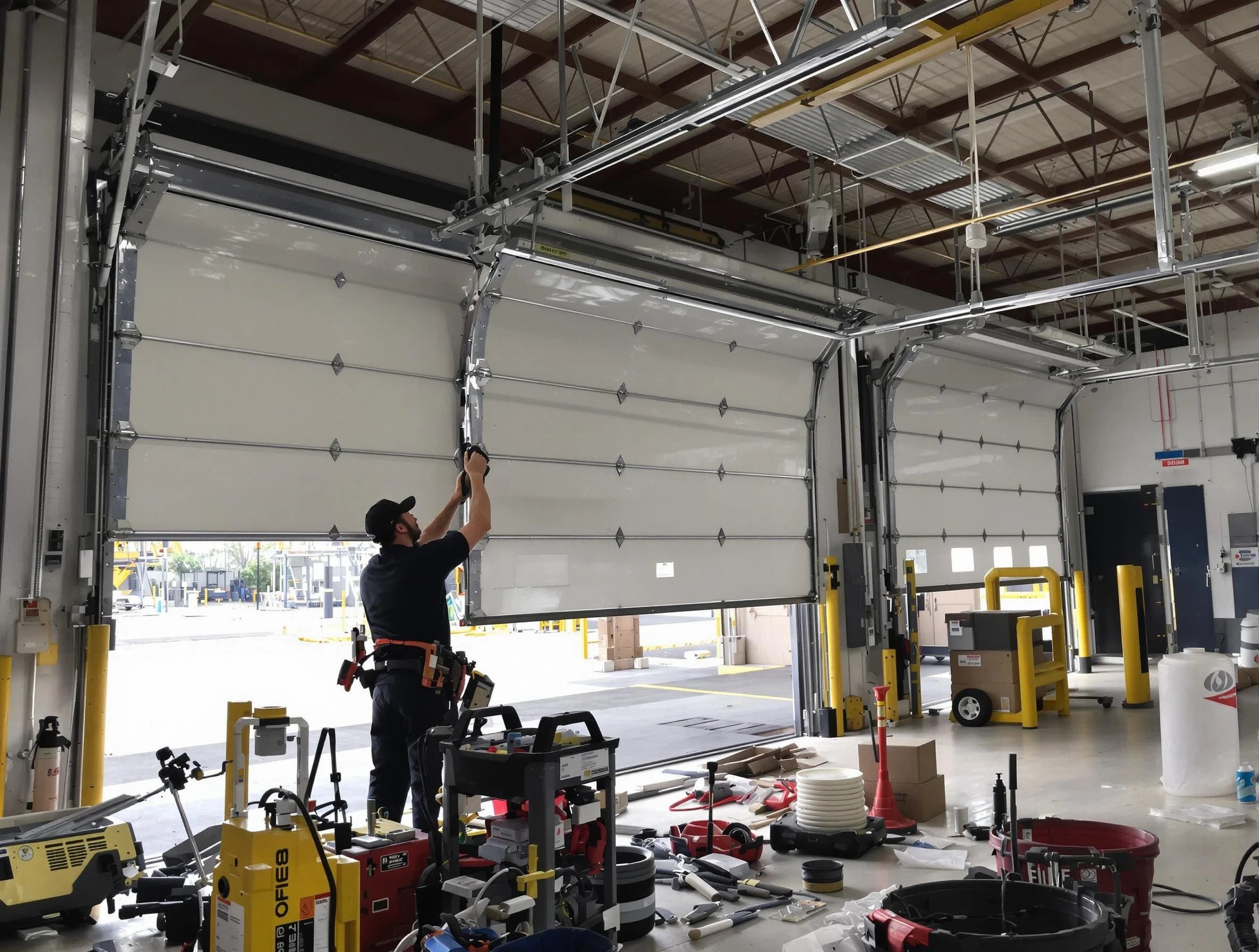 Federal Heights Garage Door Repair technician performing commercial garage door repair in Federal Heights