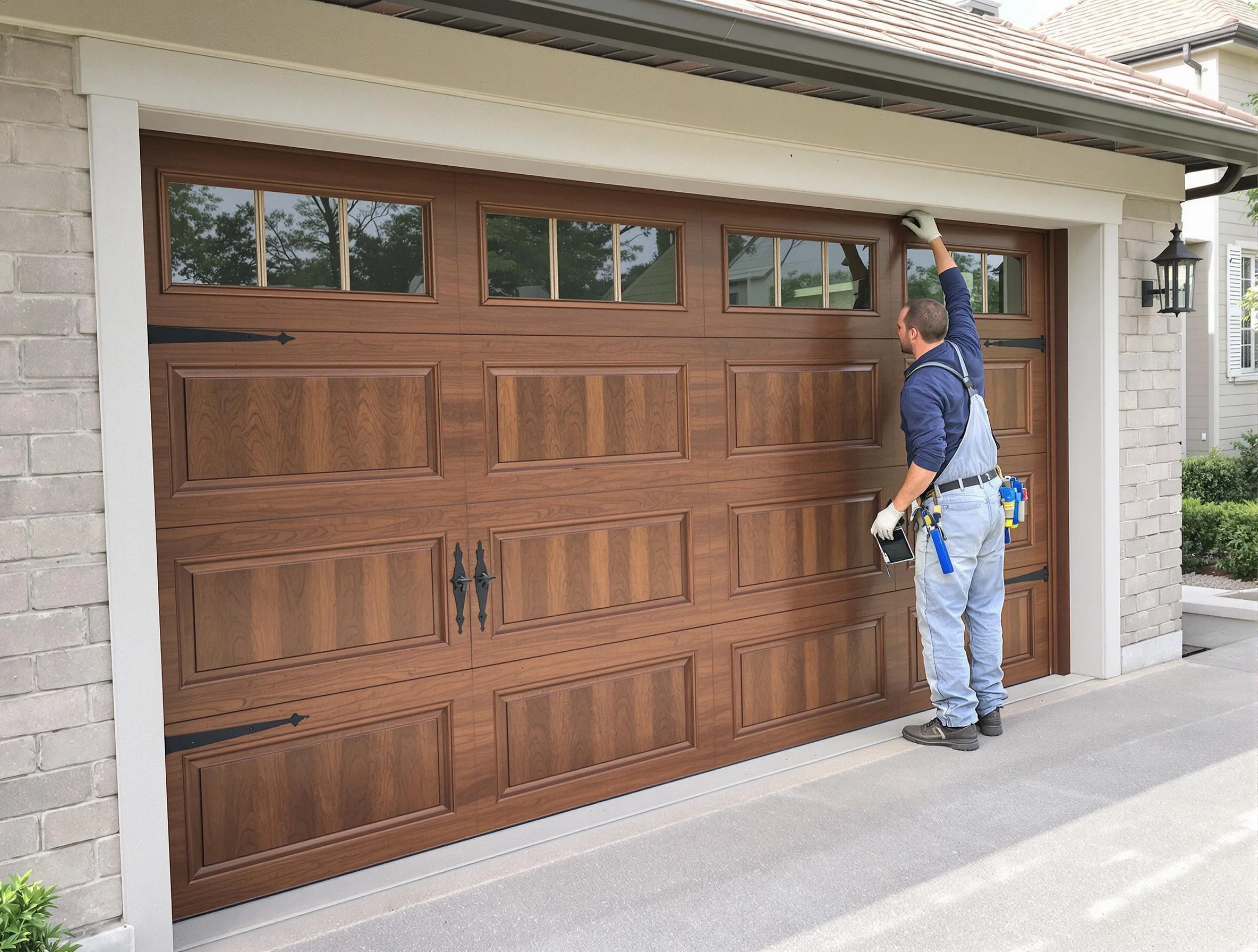 Custom garage door showcase by Federal Heights Garage Door Repair in Federal Heights