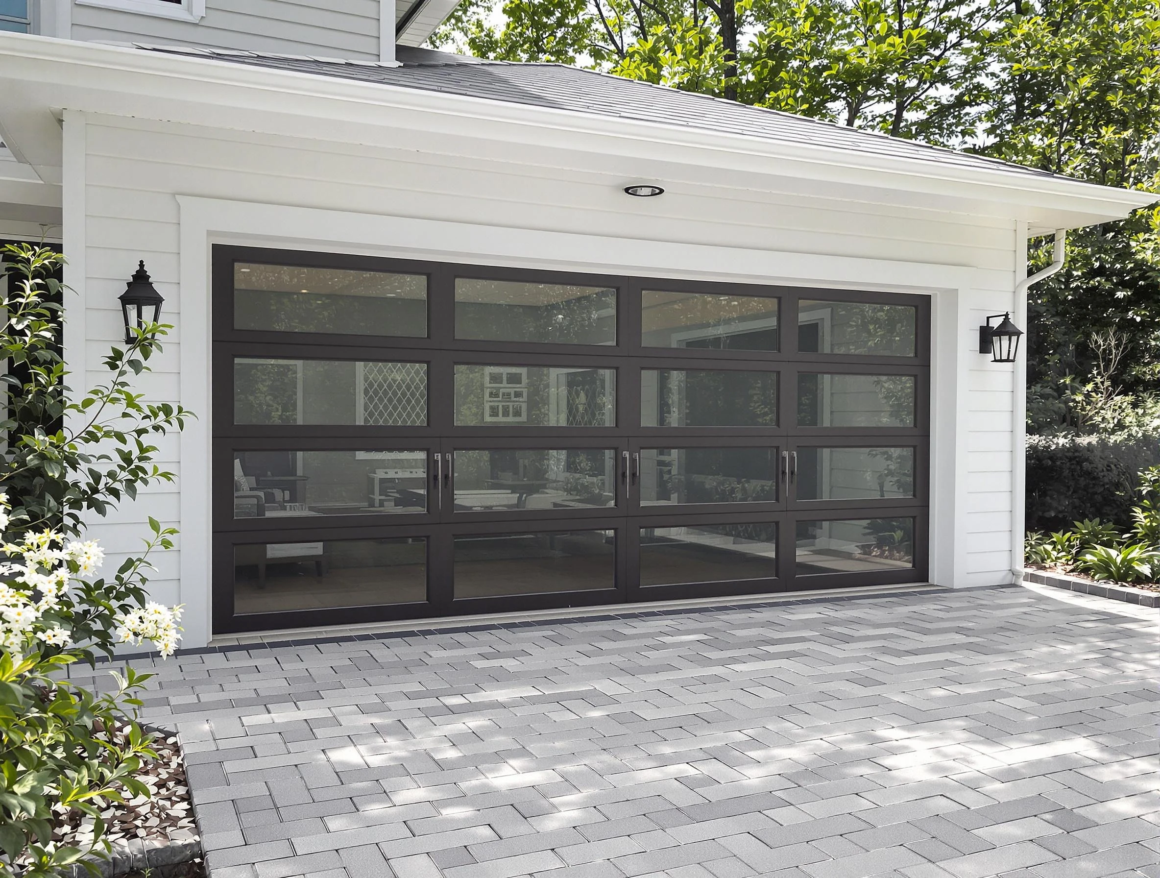 Federal Heights Garage Door Repair design specialist presenting custom garage door options to Federal Heights homeowner