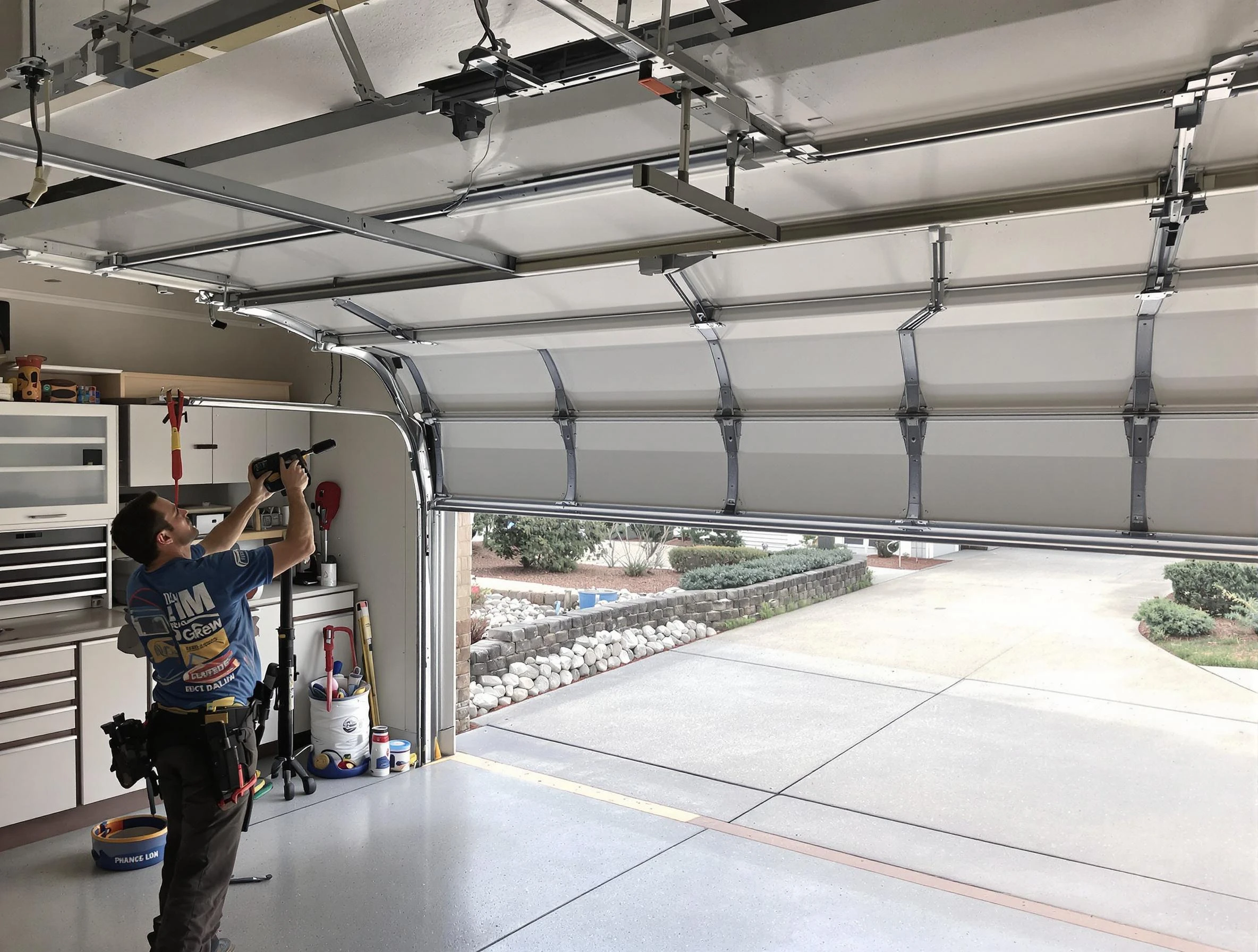 Garage door track repair service by Federal Heights Garage Door Repair in Federal Heights